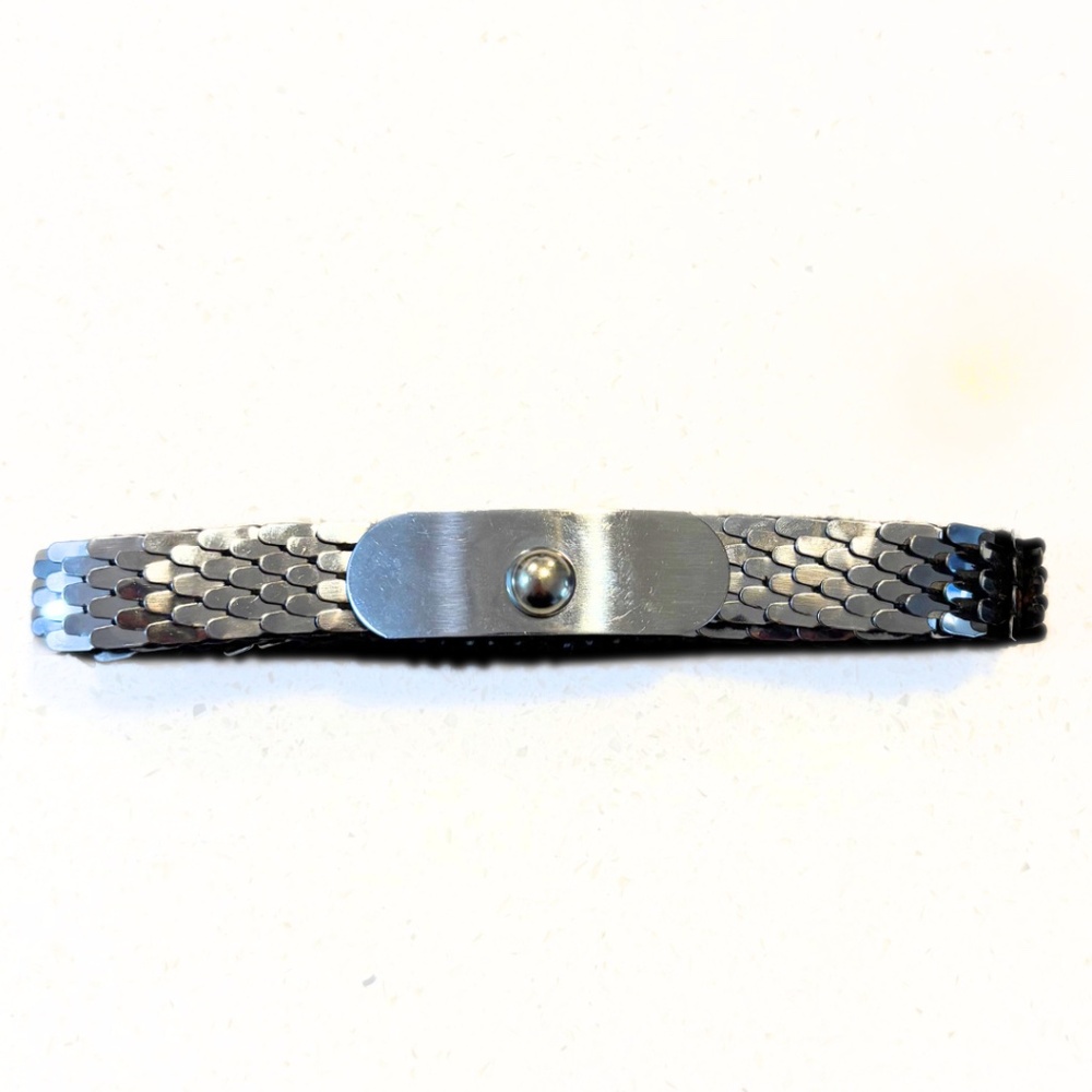 Vintage Silver Stretch Belt with Clasp One Size
